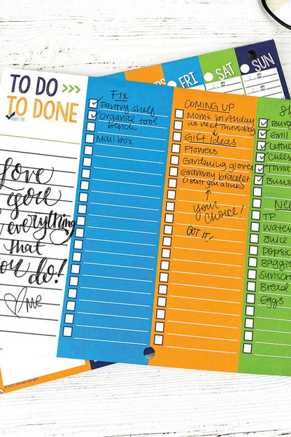 Dad Pad Weekly Planner Pad 52-Week Non-Dated