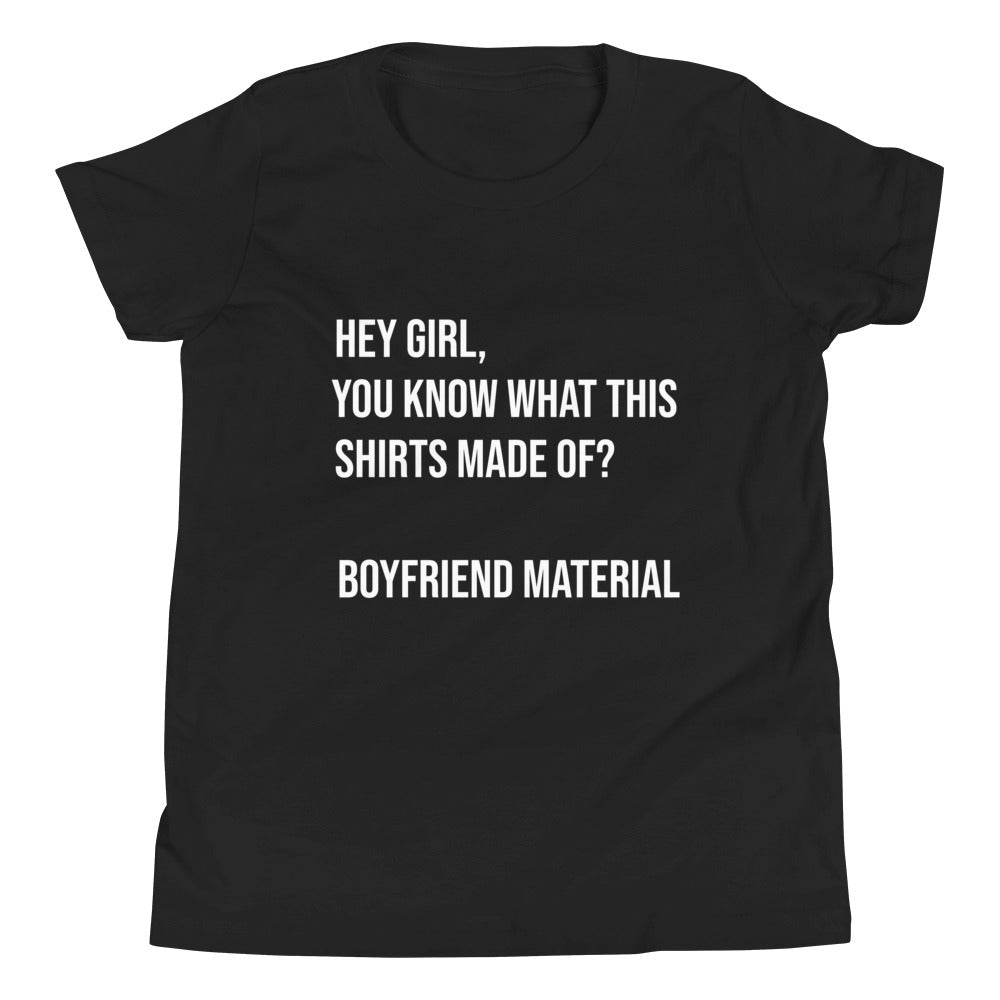"Boyfriend Material" Youth Short Sleeve T-Shirt